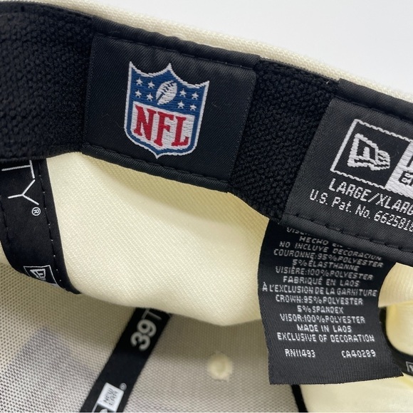 New York Giants New Era Cream Royal L/XL 2022 Sideline 39THIRTY 2 Tone Flex Hat - Picture 10 of 10